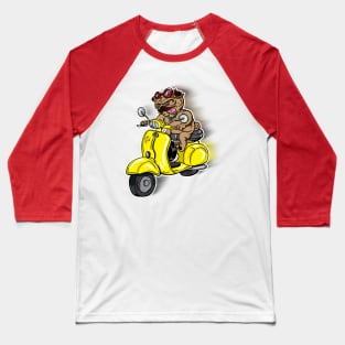 Scooter Riding Pug (Pug Dog 2021) Baseball T-Shirt